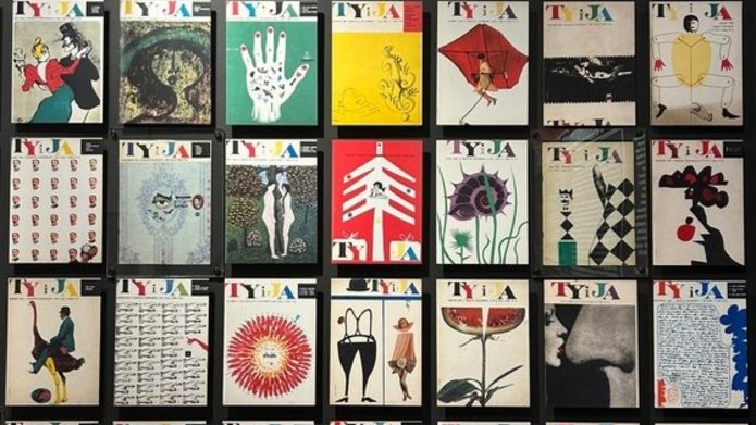 kilkadziesiąt okładek magazynu Ty i ja, fragment wystawy