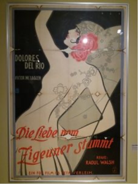 tancerka z kwiatem róży, art deco